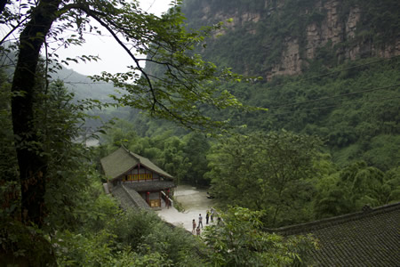 微信大山风景图