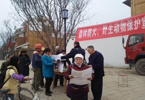 芦山县升隆林业站深入乡镇开展森林防火和野生